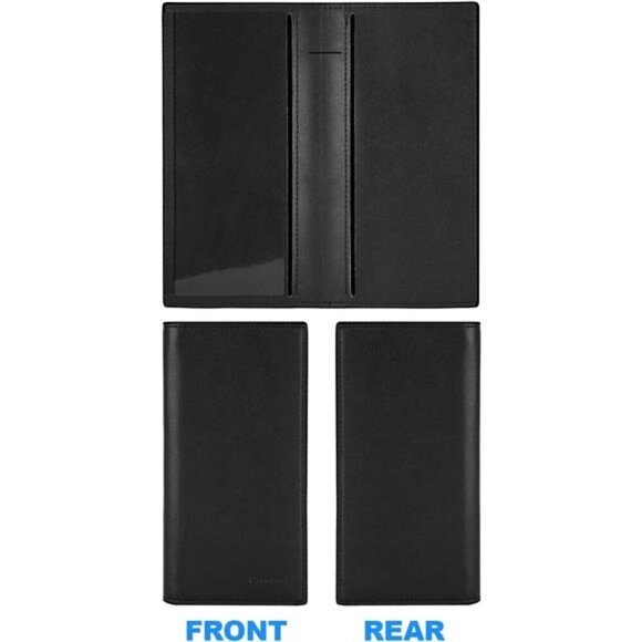 Leather RFID Checkbook Cover Wallet for Men Women Credit Card Holder Slim - Picture 5 of 7